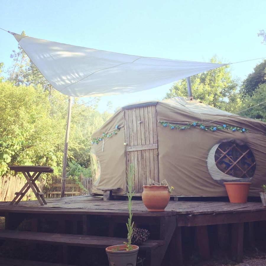 Star Gazing Luxury Yurt With River Views, Off Grid Eco Living Vale do Barco Luaran gambar