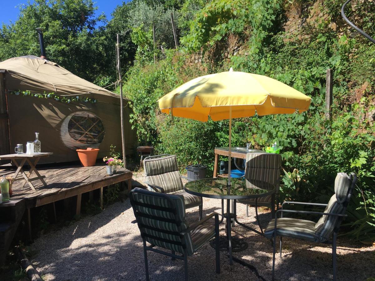 Star Gazing Luxury Yurt With River Views, Off Grid Eco Living Vale do Barco Luaran gambar