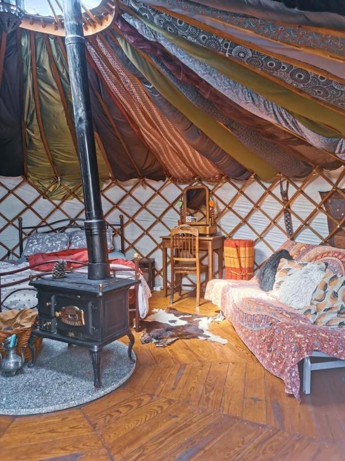 Star Gazing Luxury Yurt With River Views, Off Grid Eco Living Vale do Barco Luaran gambar